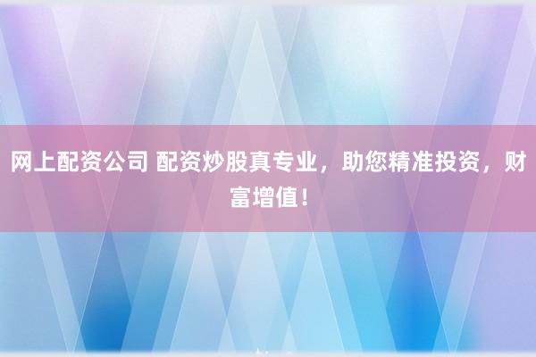 网上配资公司 配资炒股真专业，助您精准投资，财富增值！