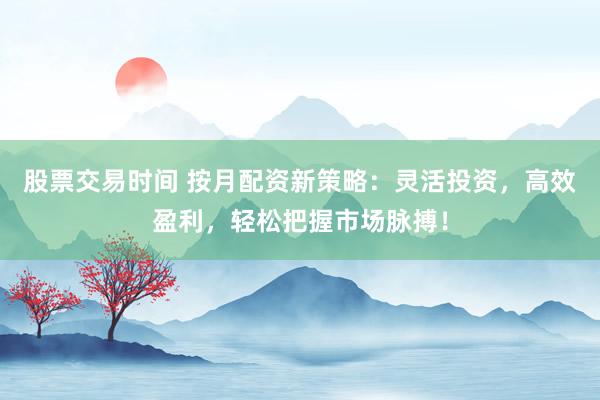 股票交易时间 按月配资新策略：灵活投资，高效盈利，轻松把握市场脉搏！