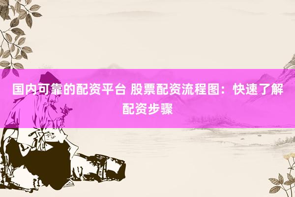 国内可靠的配资平台 股票配资流程图：快速了解配资步骤