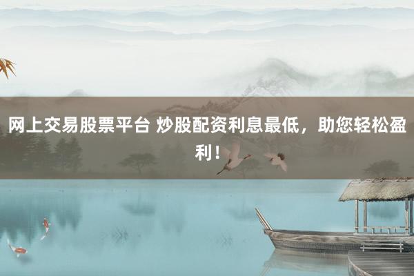 网上交易股票平台 炒股配资利息最低,助您轻松盈利!