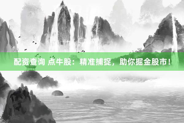 配资查询 点牛股:精准捕捉,助你掘金股市!