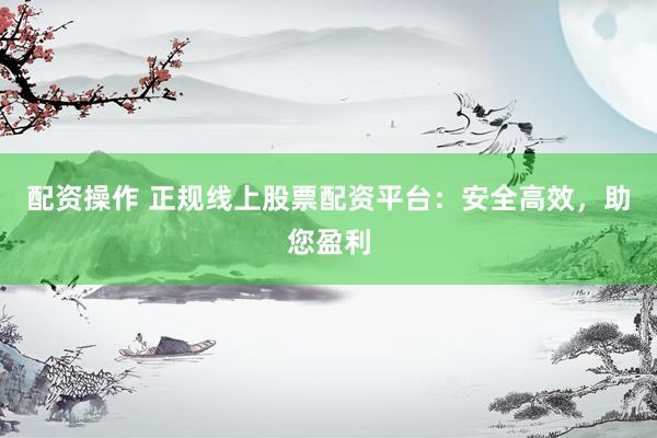 配资操作 正规线上股票配资平台：安全高效，助您盈利