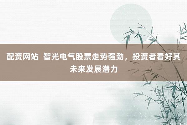 配资网站  智光电气股票走势强劲，投资者看好其未来发展潜力